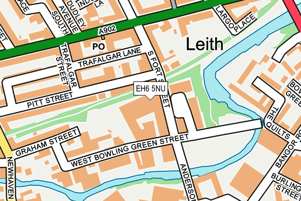 EH6 5NU map - OS OpenMap – Local (Ordnance Survey)