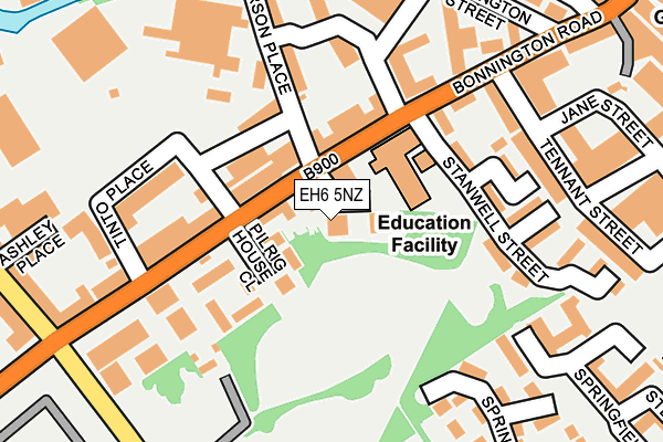 EH6 5NZ map - OS OpenMap – Local (Ordnance Survey) EH6 5NZ map - OS OpenMap – Local (Ordnance Survey)