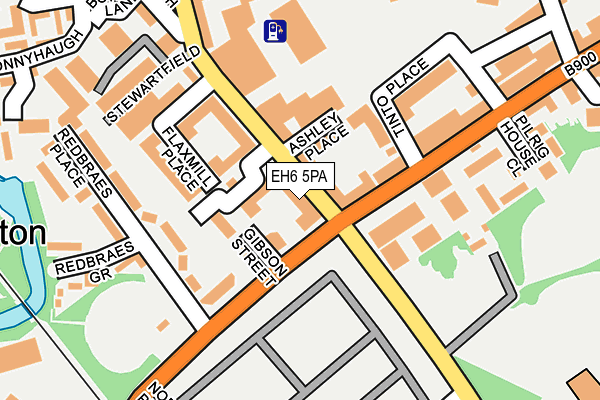 EH6 5PA map - OS OpenMap – Local (Ordnance Survey) EH6 5PA map - OS OpenMap – Local (Ordnance Survey)