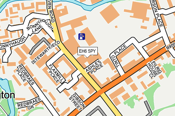 EH6 5PY map - OS OpenMap – Local (Ordnance Survey) EH6 5PY map - OS OpenMap – Local (Ordnance Survey)