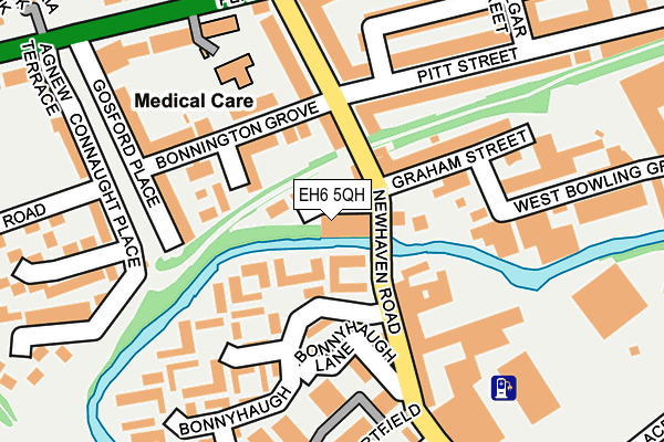 EH6 5QH map - OS OpenMap – Local (Ordnance Survey) EH6 5QH map - OS OpenMap – Local (Ordnance Survey)