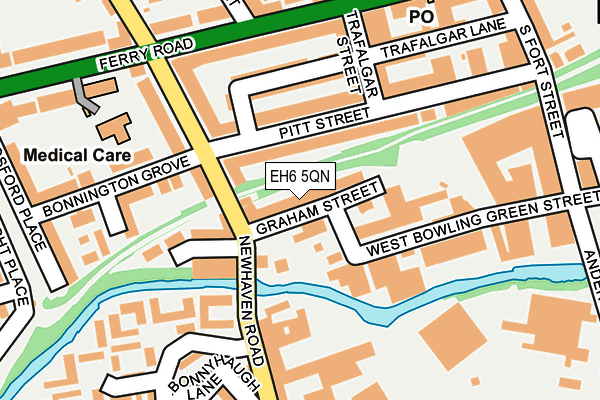 EH6 5QN map - OS OpenMap – Local (Ordnance Survey) EH6 5QN map - OS OpenMap – Local (Ordnance Survey)