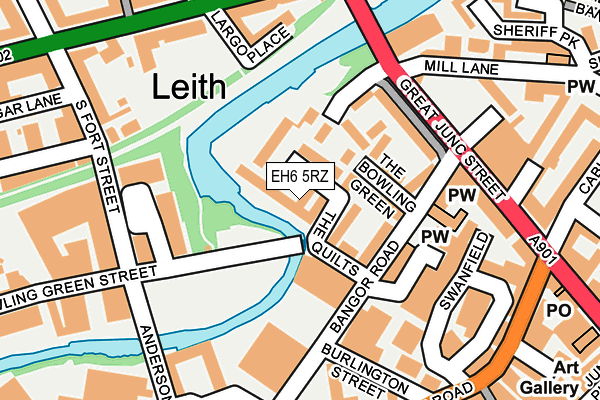 EH6 5RZ map - OS OpenMap – Local (Ordnance Survey) EH6 5RZ map - OS OpenMap – Local (Ordnance Survey)