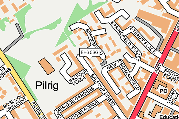 EH6 5SG map - OS OpenMap – Local (Ordnance Survey) EH6 5SG map - OS OpenMap – Local (Ordnance Survey)