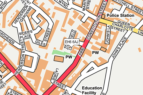 EH6 6AJ map - OS OpenMap – Local (Ordnance Survey) EH6 6AJ map - OS OpenMap – Local (Ordnance Survey)