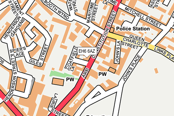EH6 6AZ map - OS OpenMap – Local (Ordnance Survey) EH6 6AZ map - OS OpenMap – Local (Ordnance Survey)