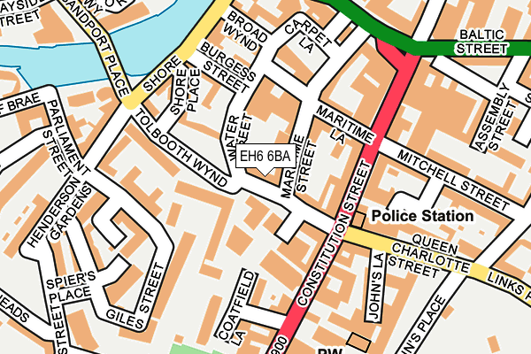 EH6 6BA map - OS OpenMap – Local (Ordnance Survey) EH6 6BA map - OS OpenMap – Local (Ordnance Survey)