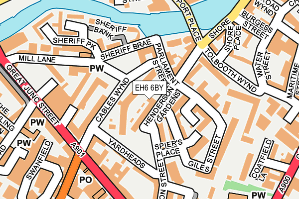 EH6 6BY map - OS OpenMap – Local (Ordnance Survey) EH6 6BY map - OS OpenMap – Local (Ordnance Survey)