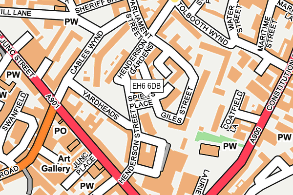 EH6 6DB map - OS OpenMap – Local (Ordnance Survey) EH6 6DB map - OS OpenMap – Local (Ordnance Survey)