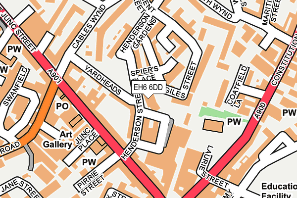 EH6 6DD map - OS OpenMap – Local (Ordnance Survey) EH6 6DD map - OS OpenMap – Local (Ordnance Survey)