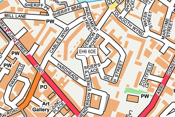 EH6 6DE map - OS OpenMap – Local (Ordnance Survey) EH6 6DE map - OS OpenMap – Local (Ordnance Survey)