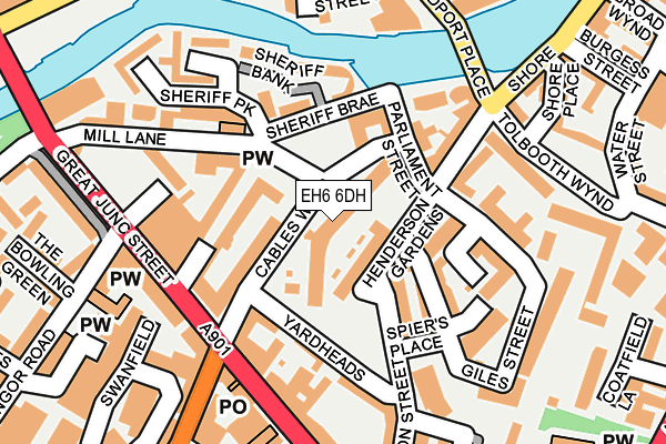 EH6 6DH map - OS OpenMap – Local (Ordnance Survey) EH6 6DH map - OS OpenMap – Local (Ordnance Survey)