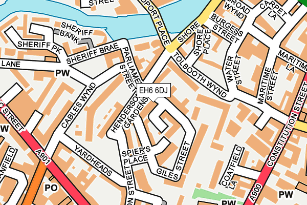 EH6 6DJ map - OS OpenMap – Local (Ordnance Survey) EH6 6DJ map - OS OpenMap – Local (Ordnance Survey)