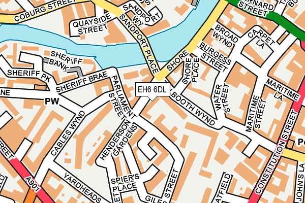 EH6 6DL map - OS OpenMap – Local (Ordnance Survey) EH6 6DL map - OS OpenMap – Local (Ordnance Survey)