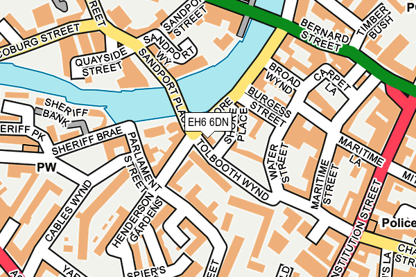 EH6 6DN map - OS OpenMap – Local (Ordnance Survey) EH6 6DN map - OS OpenMap – Local (Ordnance Survey)
