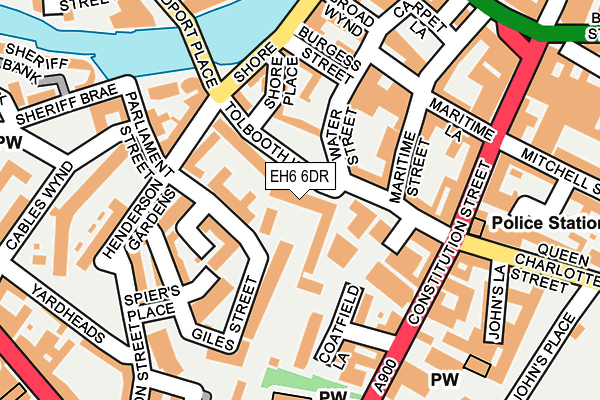 EH6 6DR map - OS OpenMap – Local (Ordnance Survey) EH6 6DR map - OS OpenMap – Local (Ordnance Survey)