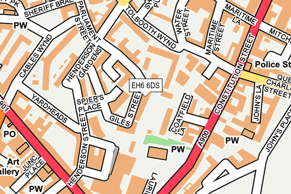 EH6 6DS map - OS OpenMap – Local (Ordnance Survey) EH6 6DS map - OS OpenMap – Local (Ordnance Survey)