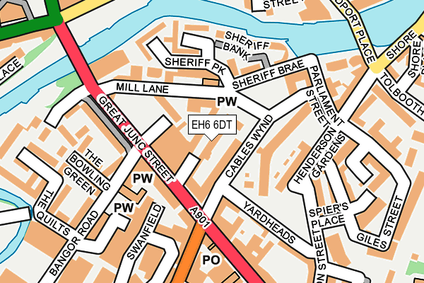 EH6 6DT map - OS OpenMap – Local (Ordnance Survey) EH6 6DT map - OS OpenMap – Local (Ordnance Survey)