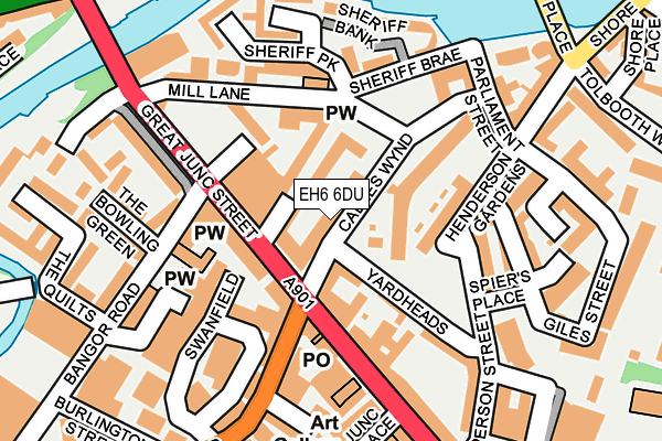 EH6 6DU map - OS OpenMap – Local (Ordnance Survey) EH6 6DU map - OS OpenMap – Local (Ordnance Survey)