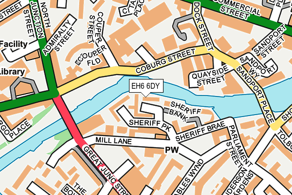 EH6 6DY map - OS OpenMap – Local (Ordnance Survey) EH6 6DY map - OS OpenMap – Local (Ordnance Survey)