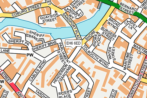 EH6 6ED map - OS OpenMap – Local (Ordnance Survey) EH6 6ED map - OS OpenMap – Local (Ordnance Survey)