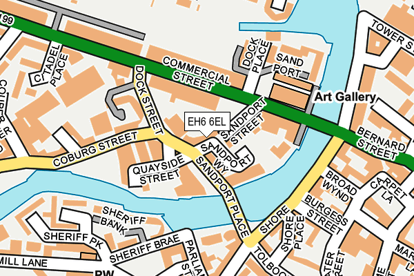 EH6 6EL map - OS OpenMap – Local (Ordnance Survey) EH6 6EL map - OS OpenMap – Local (Ordnance Survey)