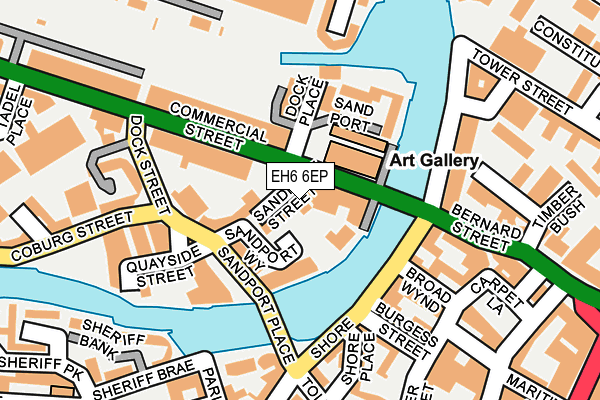 EH6 6EP map - OS OpenMap – Local (Ordnance Survey)
