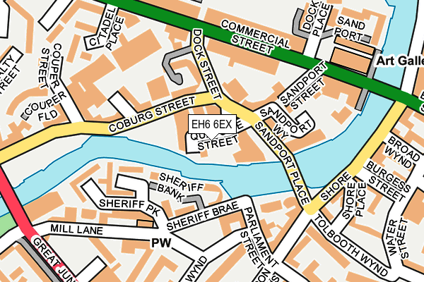 EH6 6EX map - OS OpenMap – Local (Ordnance Survey) EH6 6EX map - OS OpenMap – Local (Ordnance Survey)