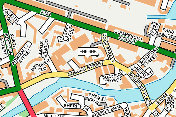 EH6 6HB map - OS OpenMap – Local (Ordnance Survey) EH6 6HB map - OS OpenMap – Local (Ordnance Survey)