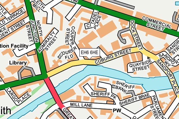 EH6 6HE map - OS OpenMap – Local (Ordnance Survey) EH6 6HE map - OS OpenMap – Local (Ordnance Survey)