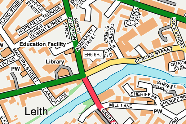 EH6 6HJ map - OS OpenMap – Local (Ordnance Survey) EH6 6HJ map - OS OpenMap – Local (Ordnance Survey)