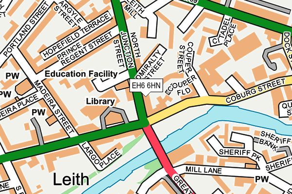 EH6 6HN map - OS OpenMap – Local (Ordnance Survey) EH6 6HN map - OS OpenMap – Local (Ordnance Survey)