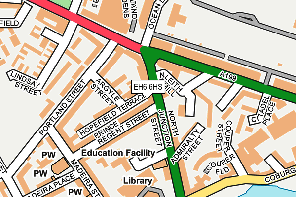 EH6 6HS map - OS OpenMap – Local (Ordnance Survey) EH6 6HS map - OS OpenMap – Local (Ordnance Survey)