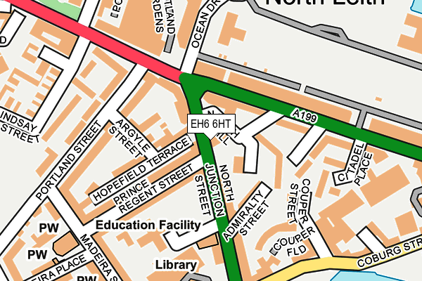 EH6 6HT map - OS OpenMap – Local (Ordnance Survey) EH6 6HT map - OS OpenMap – Local (Ordnance Survey)