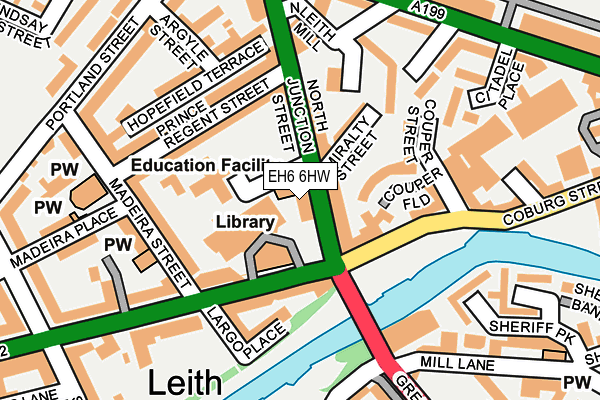 EH6 6HW map - OS OpenMap – Local (Ordnance Survey) EH6 6HW map - OS OpenMap – Local (Ordnance Survey)