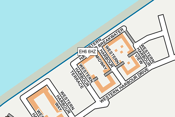 EH6 6HZ map - OS OpenMap – Local (Ordnance Survey) EH6 6HZ map - OS OpenMap – Local (Ordnance Survey)