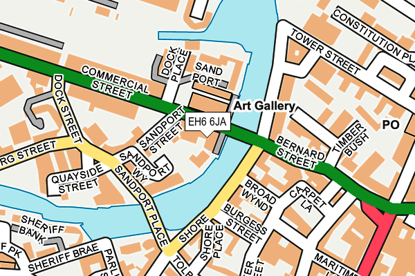 EH6 6JA map - OS OpenMap – Local (Ordnance Survey) EH6 6JA map - OS OpenMap – Local (Ordnance Survey)