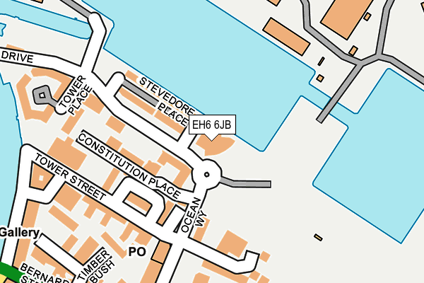 EH6 6JB map - OS OpenMap – Local (Ordnance Survey) EH6 6JB map - OS OpenMap – Local (Ordnance Survey)