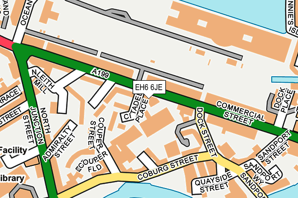 EH6 6JE map - OS OpenMap – Local (Ordnance Survey) EH6 6JE map - OS OpenMap – Local (Ordnance Survey)