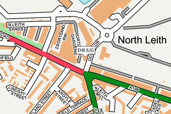 EH6 6JG map - OS OpenMap – Local (Ordnance Survey) EH6 6JG map - OS OpenMap – Local (Ordnance Survey)
