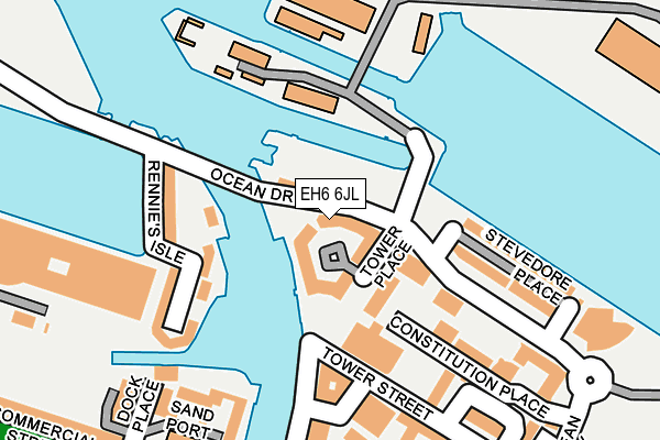 EH6 6JL map - OS OpenMap – Local (Ordnance Survey) EH6 6JL map - OS OpenMap – Local (Ordnance Survey)