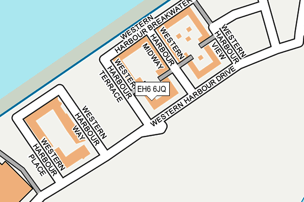 EH6 6JQ map - OS OpenMap – Local (Ordnance Survey) EH6 6JQ map - OS OpenMap – Local (Ordnance Survey)