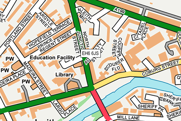 EH6 6JS map - OS OpenMap – Local (Ordnance Survey) EH6 6JS map - OS OpenMap – Local (Ordnance Survey)
