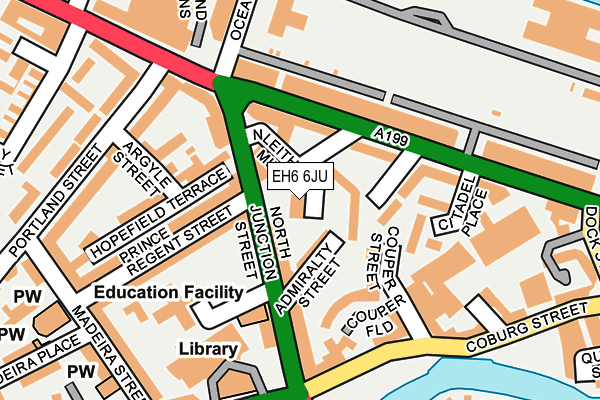 EH6 6JU map - OS OpenMap – Local (Ordnance Survey) EH6 6JU map - OS OpenMap – Local (Ordnance Survey)