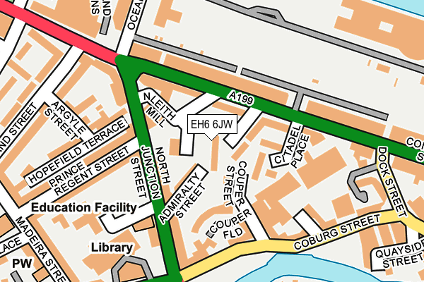 EH6 6JW map - OS OpenMap – Local (Ordnance Survey) EH6 6JW map - OS OpenMap – Local (Ordnance Survey)