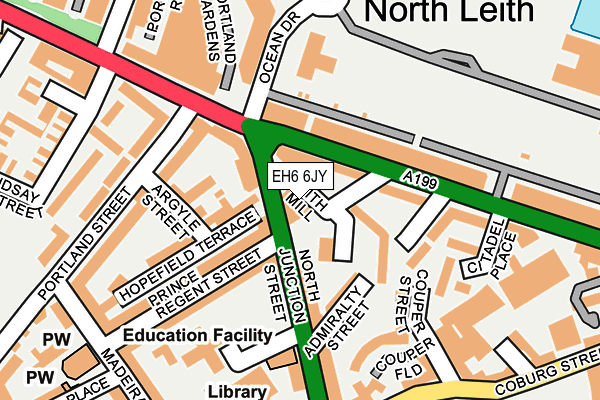 EH6 6JY map - OS OpenMap – Local (Ordnance Survey) EH6 6JY map - OS OpenMap – Local (Ordnance Survey)