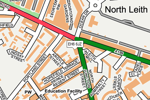 EH6 6JZ map - OS OpenMap – Local (Ordnance Survey) EH6 6JZ map - OS OpenMap – Local (Ordnance Survey)