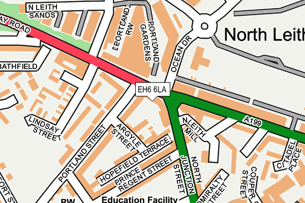 EH6 6LA map - OS OpenMap – Local (Ordnance Survey) EH6 6LA map - OS OpenMap – Local (Ordnance Survey)
