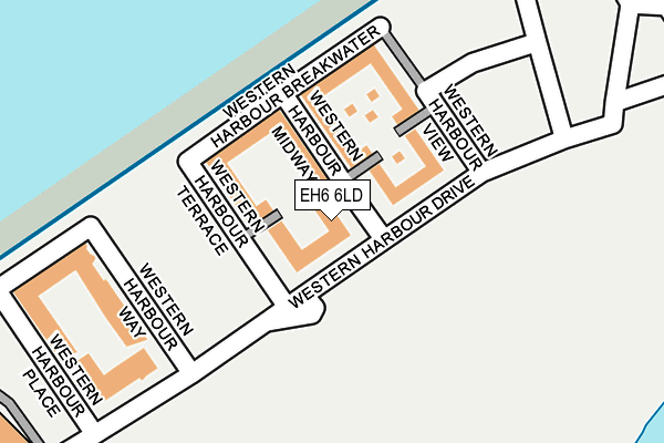 EH6 6LD map - OS OpenMap – Local (Ordnance Survey) EH6 6LD map - OS OpenMap – Local (Ordnance Survey)