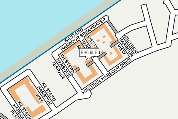 EH6 6LE map - OS OpenMap – Local (Ordnance Survey) EH6 6LE map - OS OpenMap – Local (Ordnance Survey)